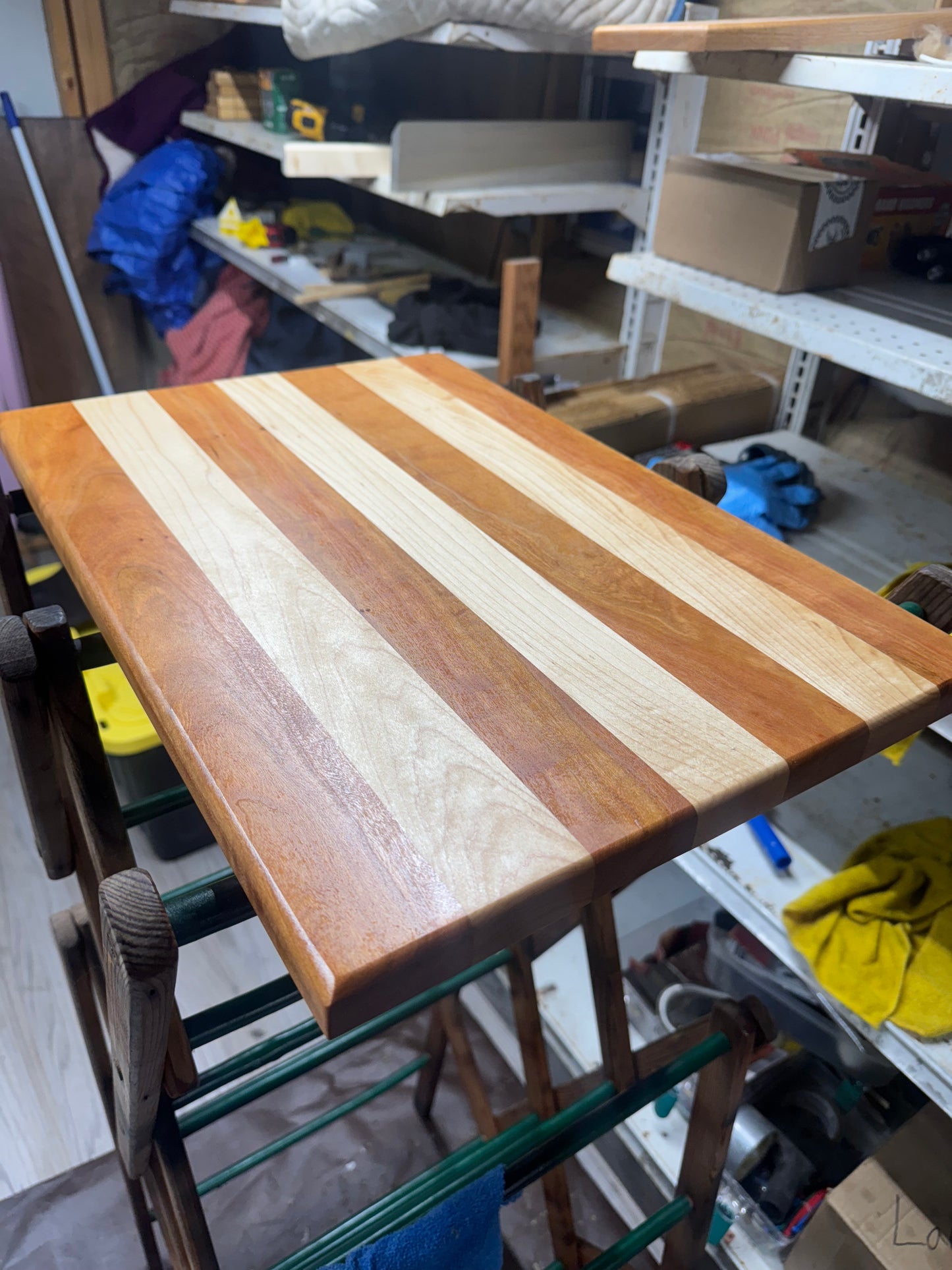 14"x20" Cherry and maple cutting board