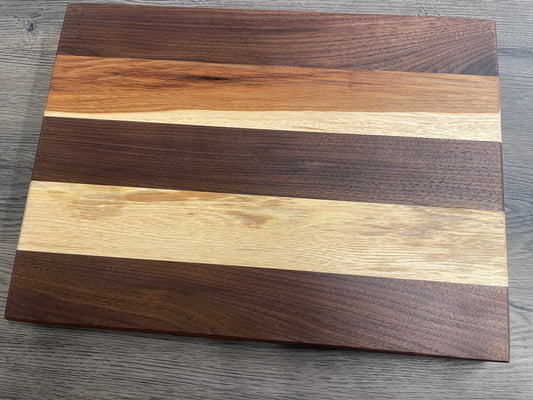 Walnut & Hickory Cutting Board