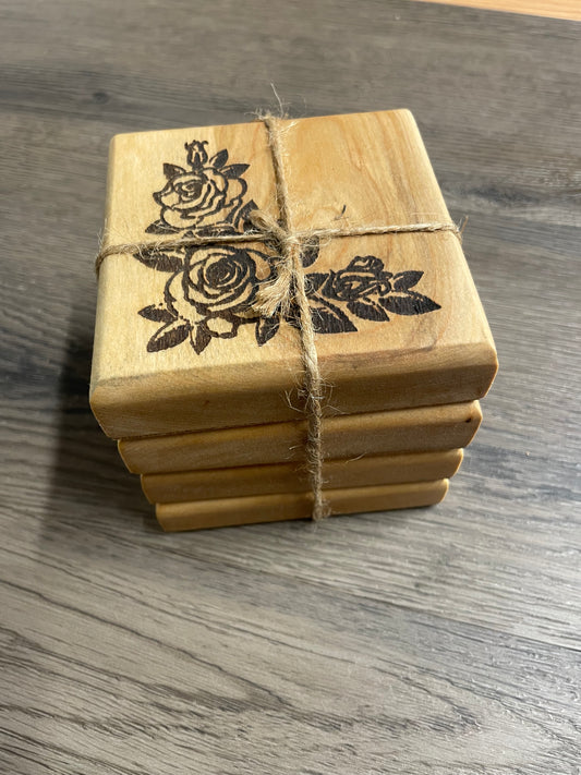 Rose Coaster Set